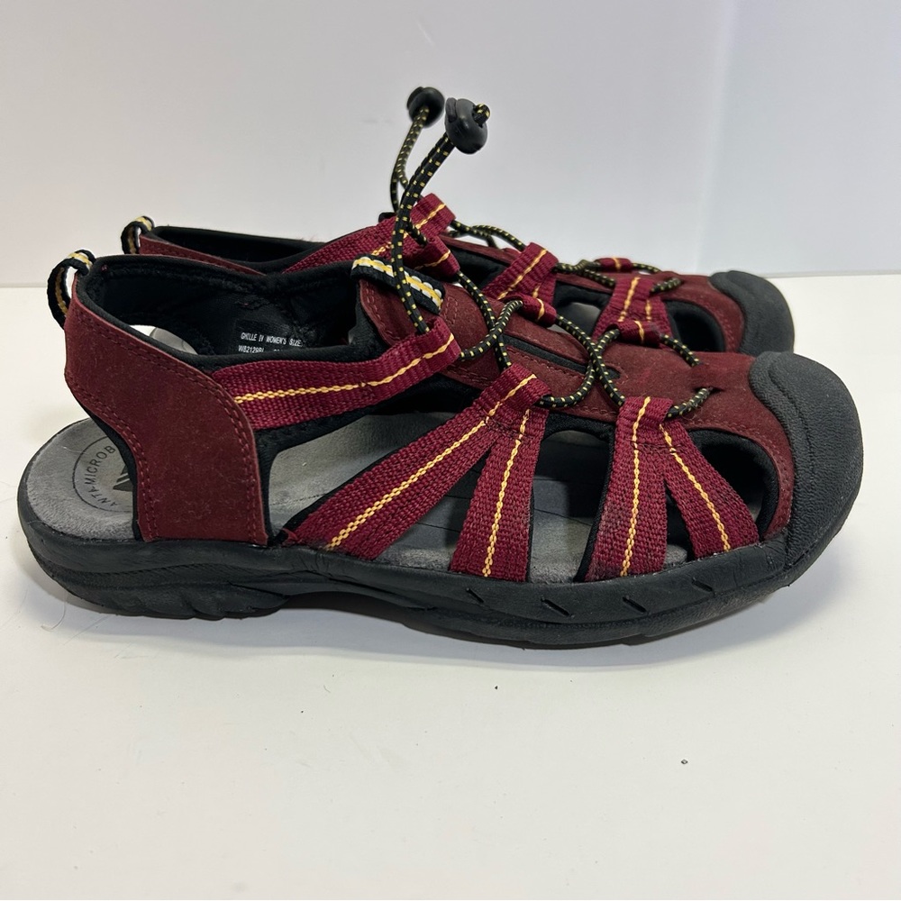 Alpine Design Water Shoes Sandals size 7 Red anti microbial hiking outdoor